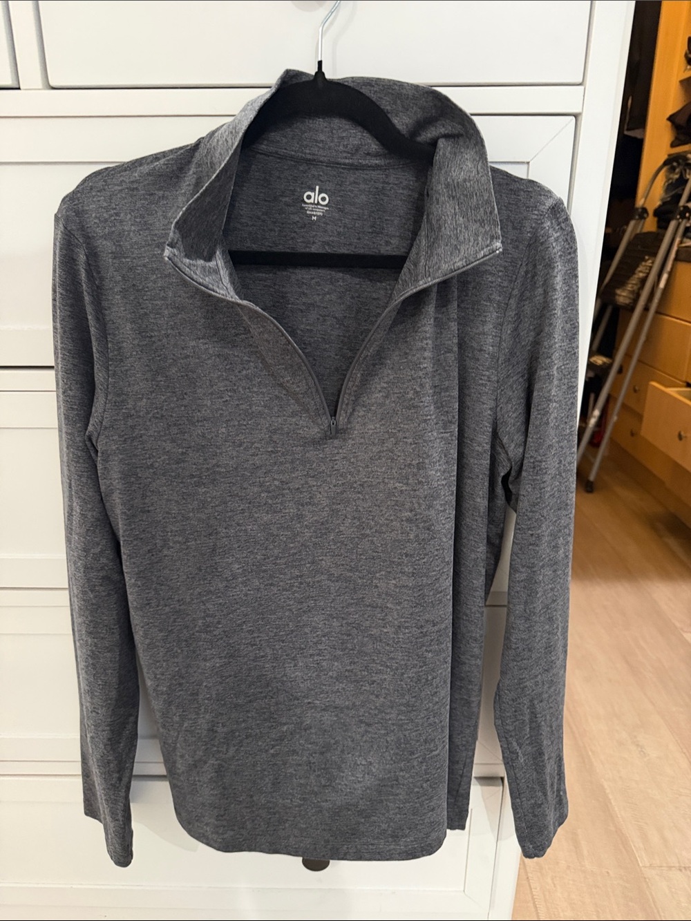 ALO Men’s Conquer 1/4 Zip Reform Long Sleeve - Medium